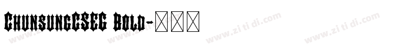 ChunsungCSEG Bold字体转换